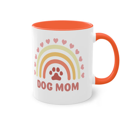 Dog Mom - Zwei-Ton-Kaffeetasse