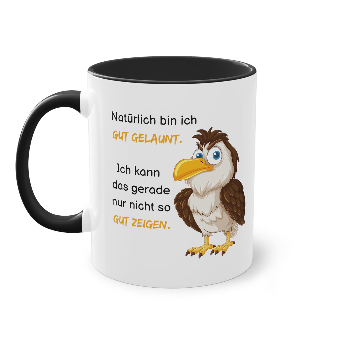 Natürlich bin ich gut gelaunt - Zwei-Ton-Kaffeetasse