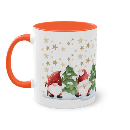 Wichtel, merry Christmas! - Zwei-Ton-Kaffeetasse