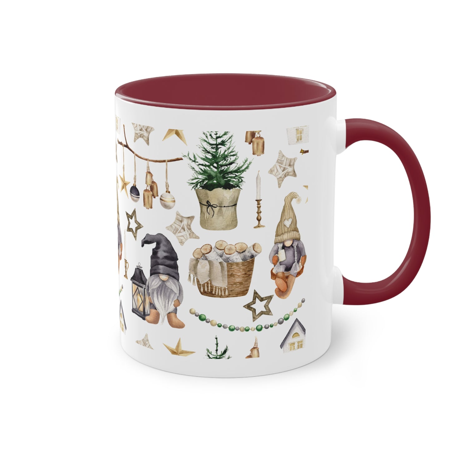 Weihnachtswichtel - Zwei-Ton-Kaffeetasse