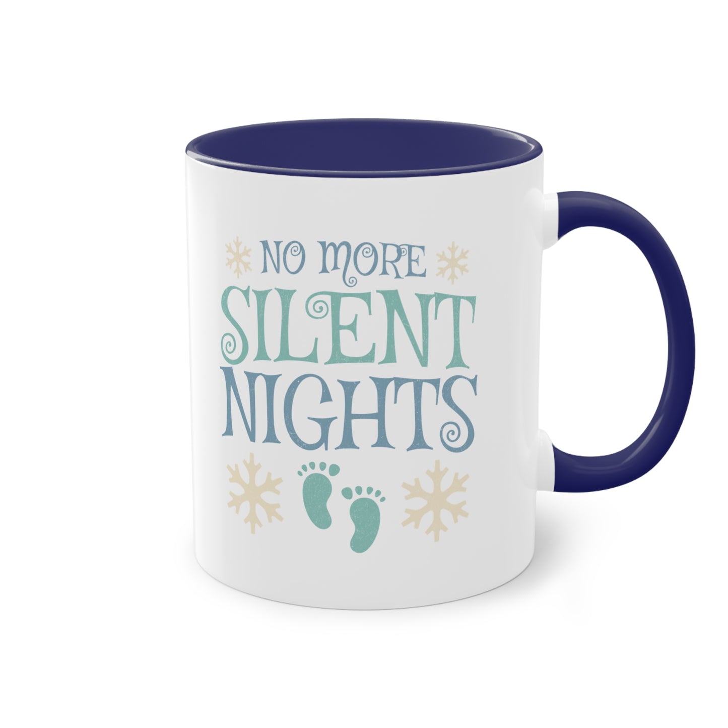 No more silent nights - Zwei-Ton-Kaffeetasse