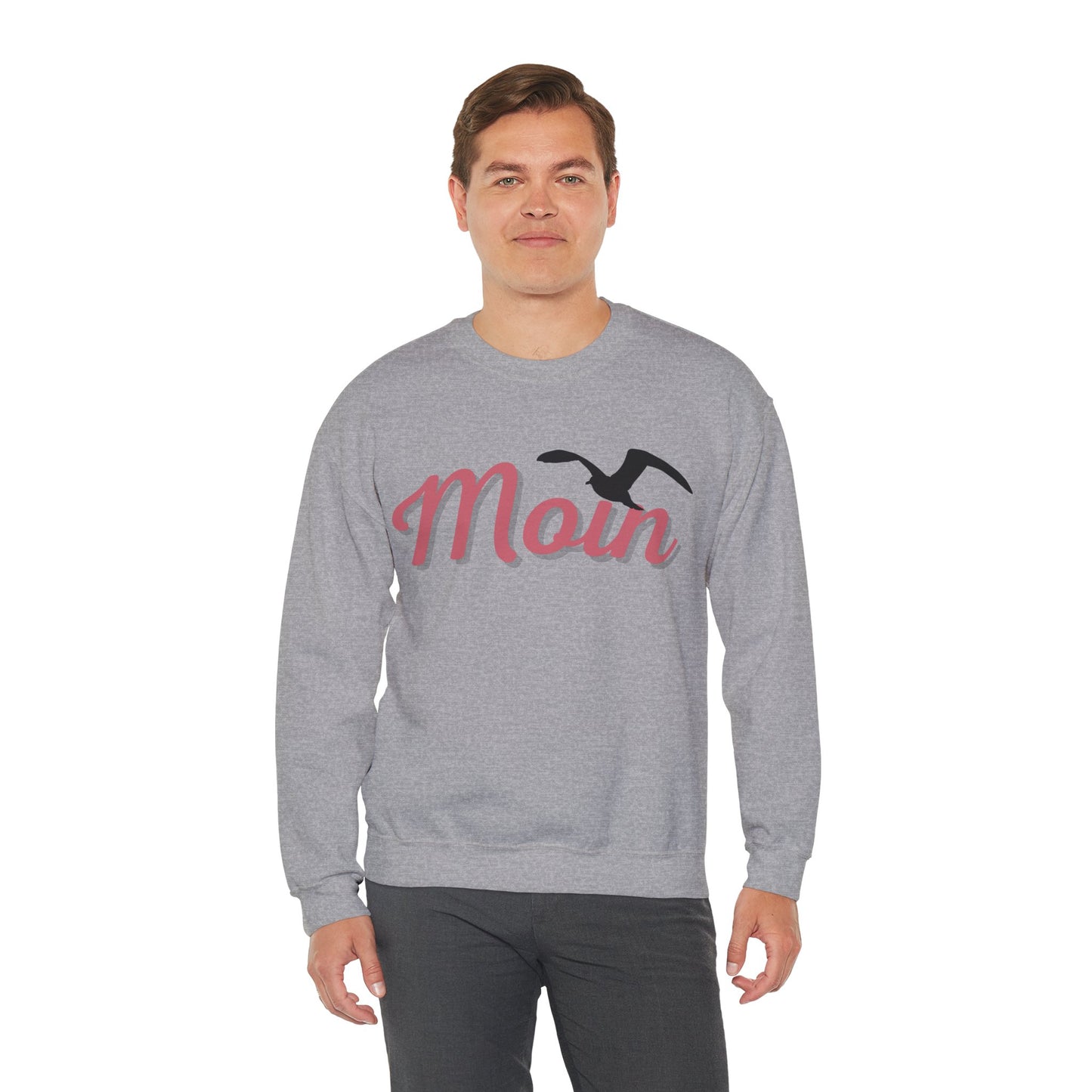 Unisex Sweatshirt - Moin mit Möwe