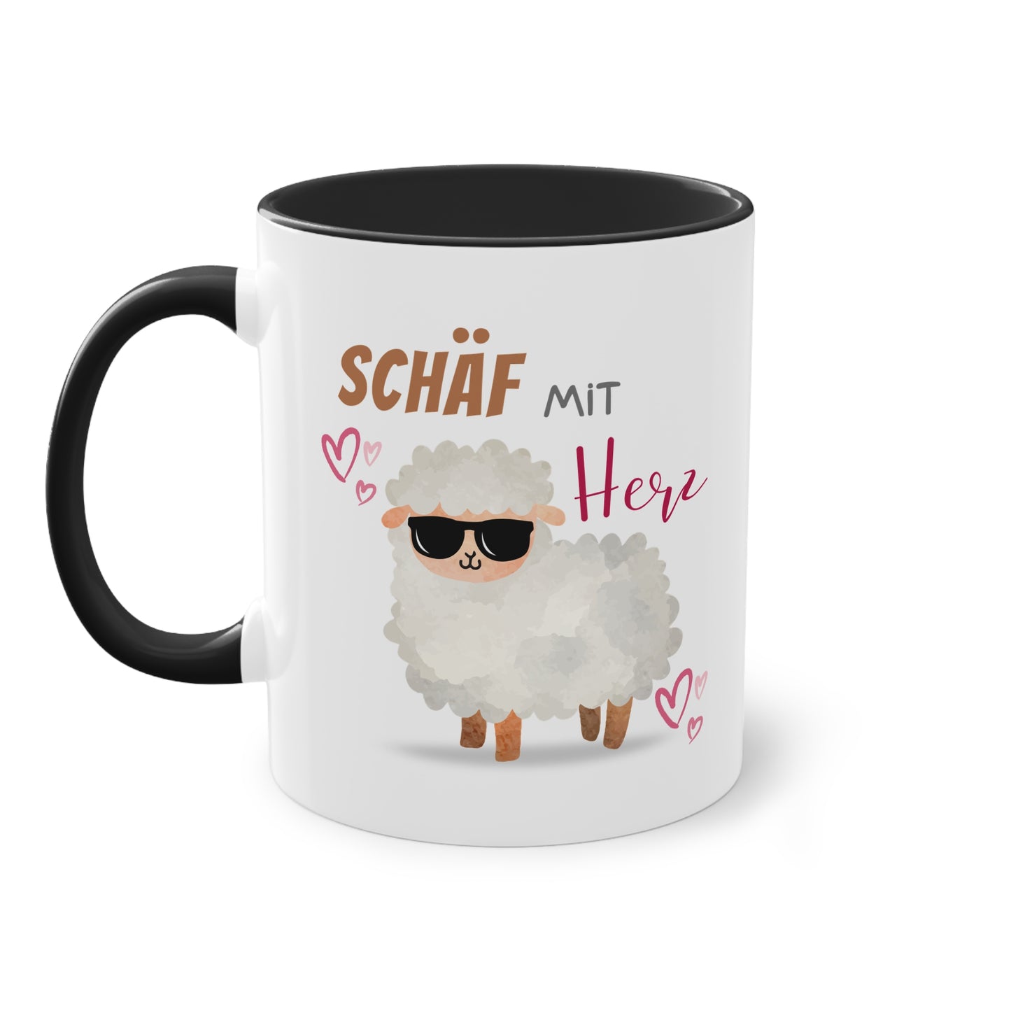 Schäf mit Herz - Zwei-Ton-Tasse