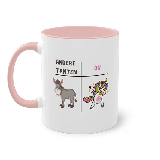 Andere Tanten - Du - Zwei-Ton-Kaffeetasse