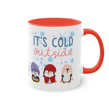 It´s cold outside - Zwei-Ton-Kaffeetasse