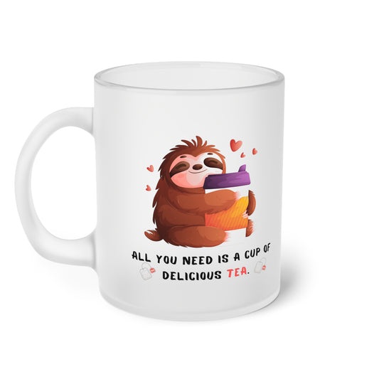 All you need is a cup of delicious tea (2) - Milchglas Tasse