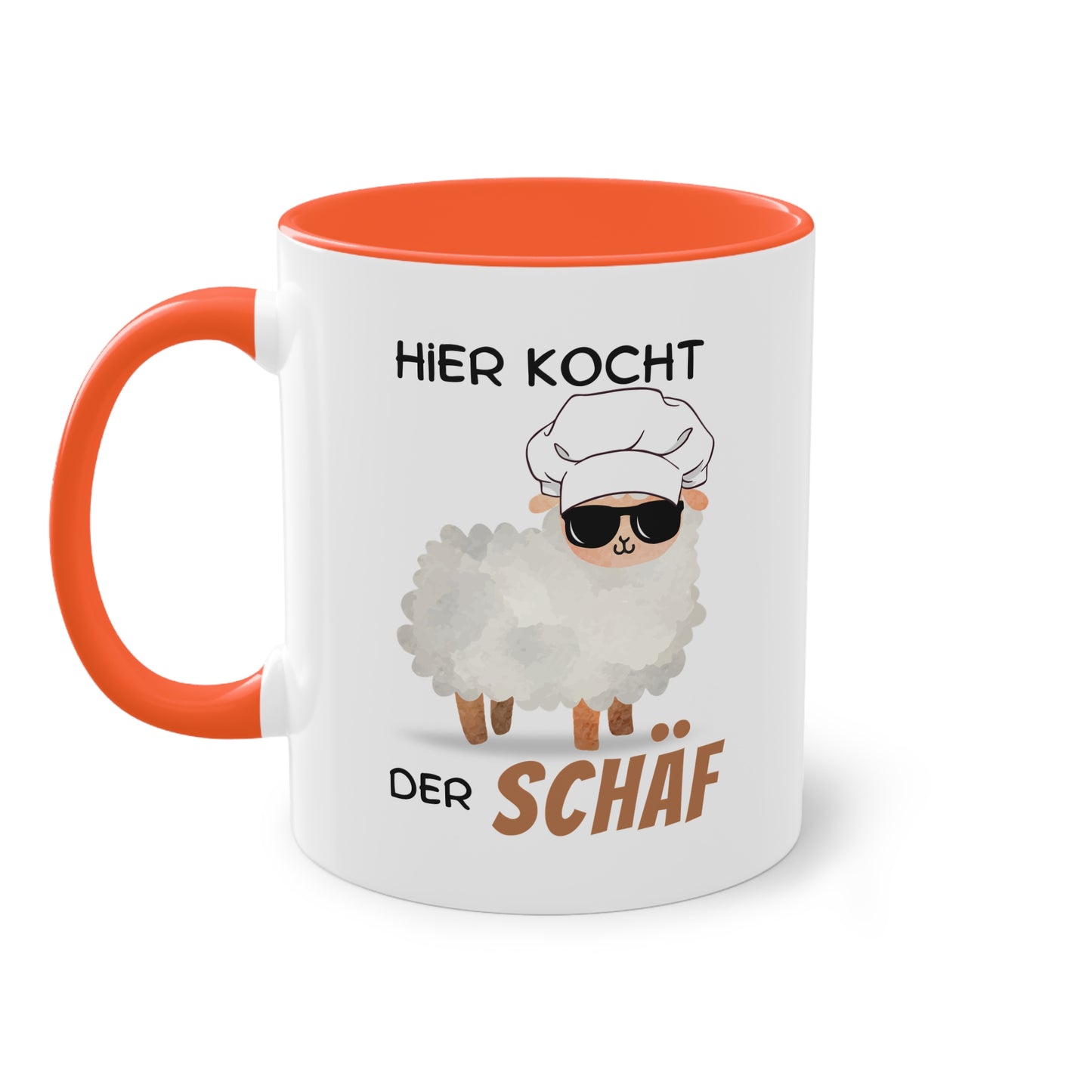 Hier kocht der Schäf - Zwei-Ton-Tasse