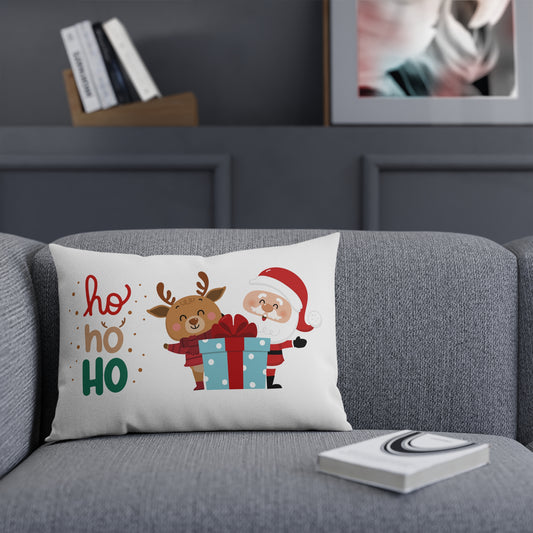 Ho ho ho Rentier und Santa - Sofa-/Dekokissen