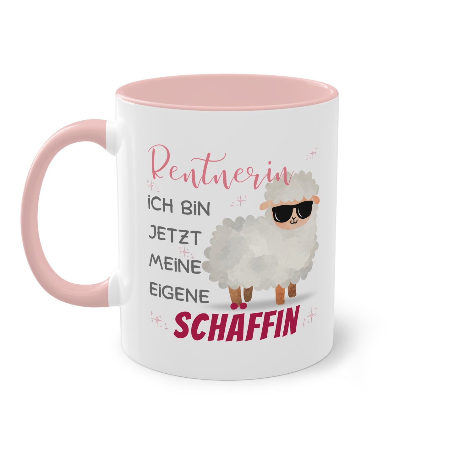 Rentnerin ich bin jetzt meine eigene Schäffin - Zwei-Ton-Tasse