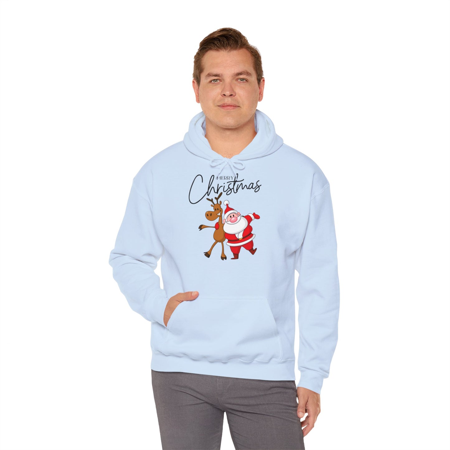 Merry Christmas Rentier und Santa - Hoodie