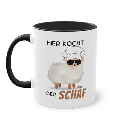Hier kocht der Schäf - Zwei-Ton-Tasse
