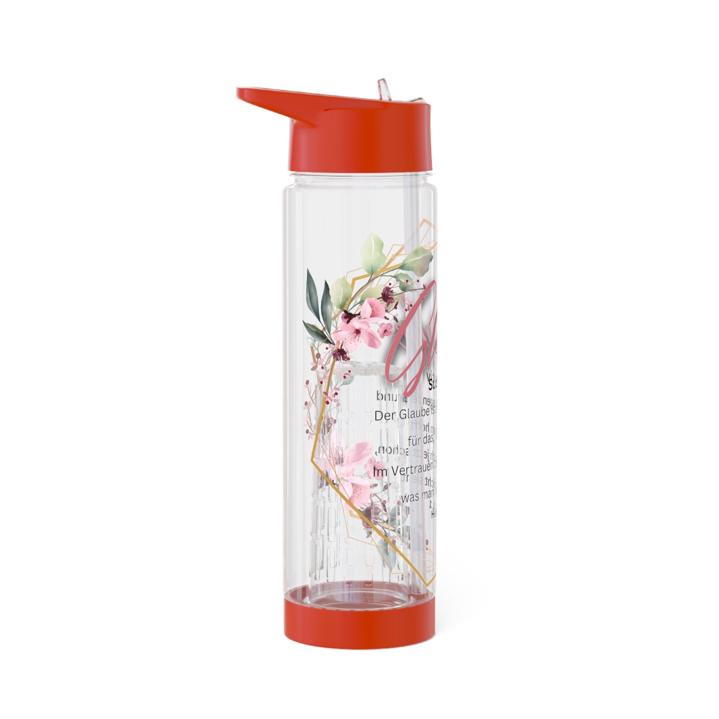 Glaube Substantiv (rosa) - Infuser-Wasserflasche