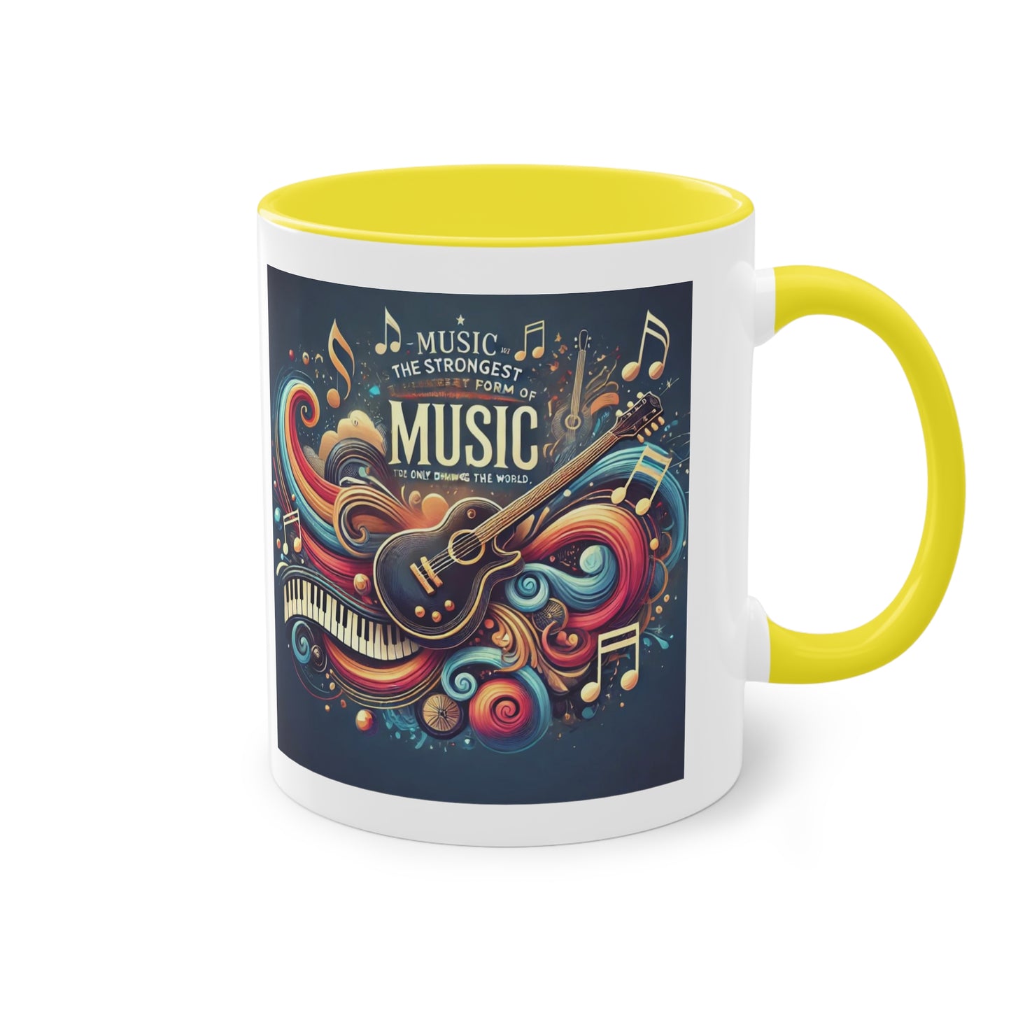 Music the strongest - Zwei-Ton-Kaffeetasse