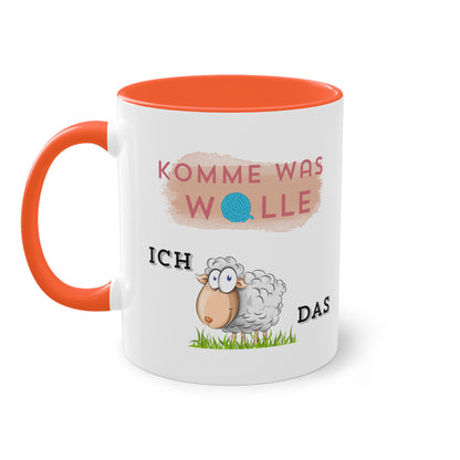 Komme was Wolle ich schaffe das - Zwei-Ton-Kaffeetasse