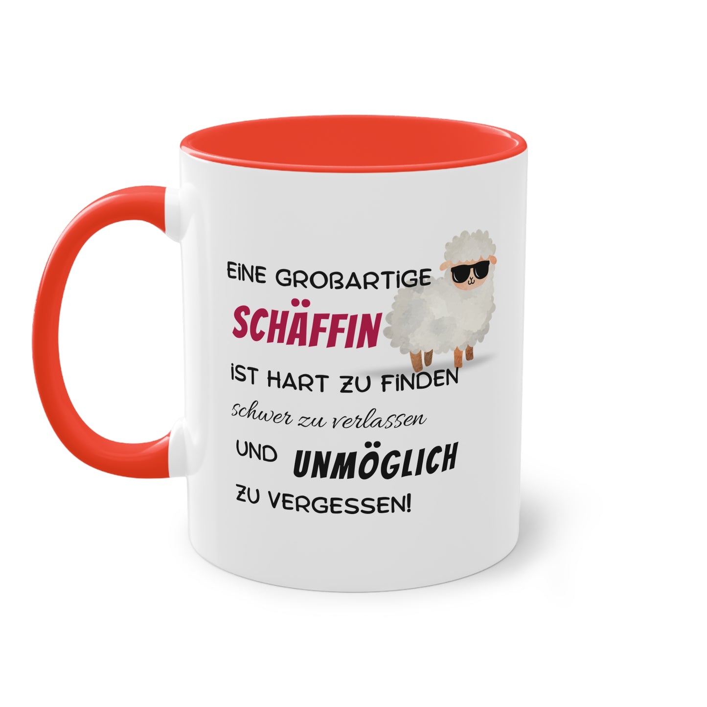 Eine großartige Schäffin ist hart zu finden, schwer zu verlassen und unmöglich zu vergessen - Zwei-Ton-Tasse