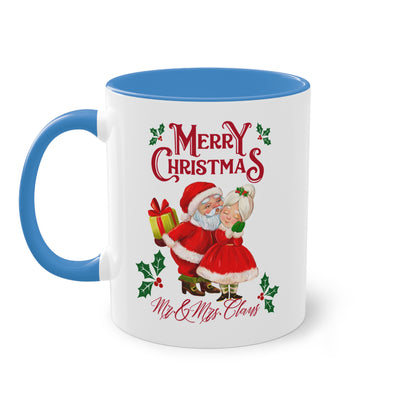 Merry Christmas Mr. & Mrs. Claus - Zwei-Ton-Kaffeetasse