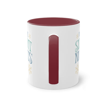 No more silent nights - Zwei-Ton-Kaffeetasse