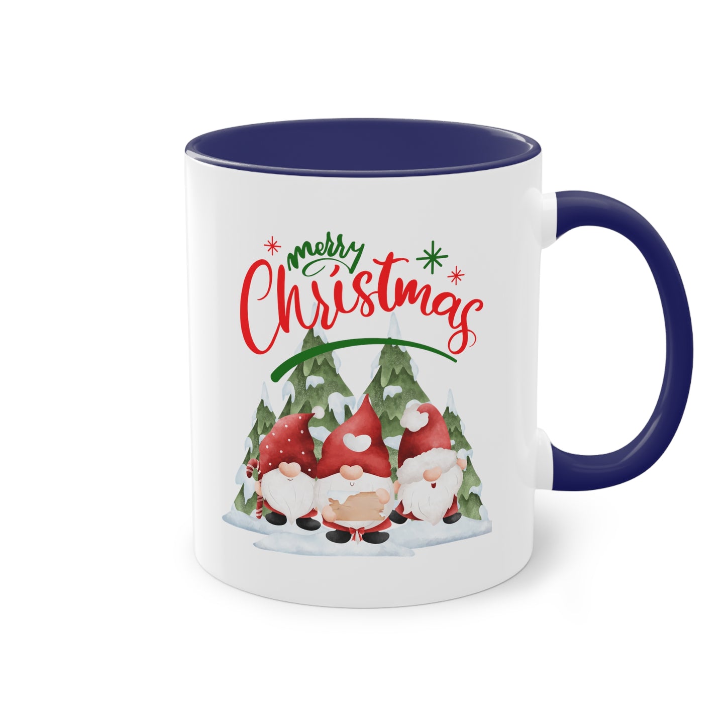 Wichtel Merry Christmas - Zwei-Ton-Kaffeetasse