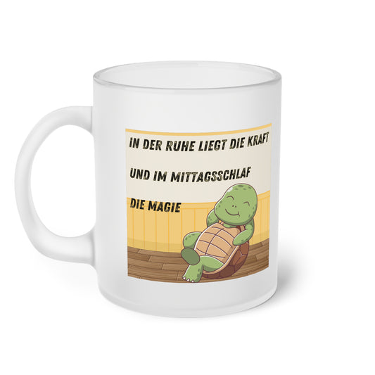 In der Ruhe liegt die Kraft (2) - Milchglas Tasse