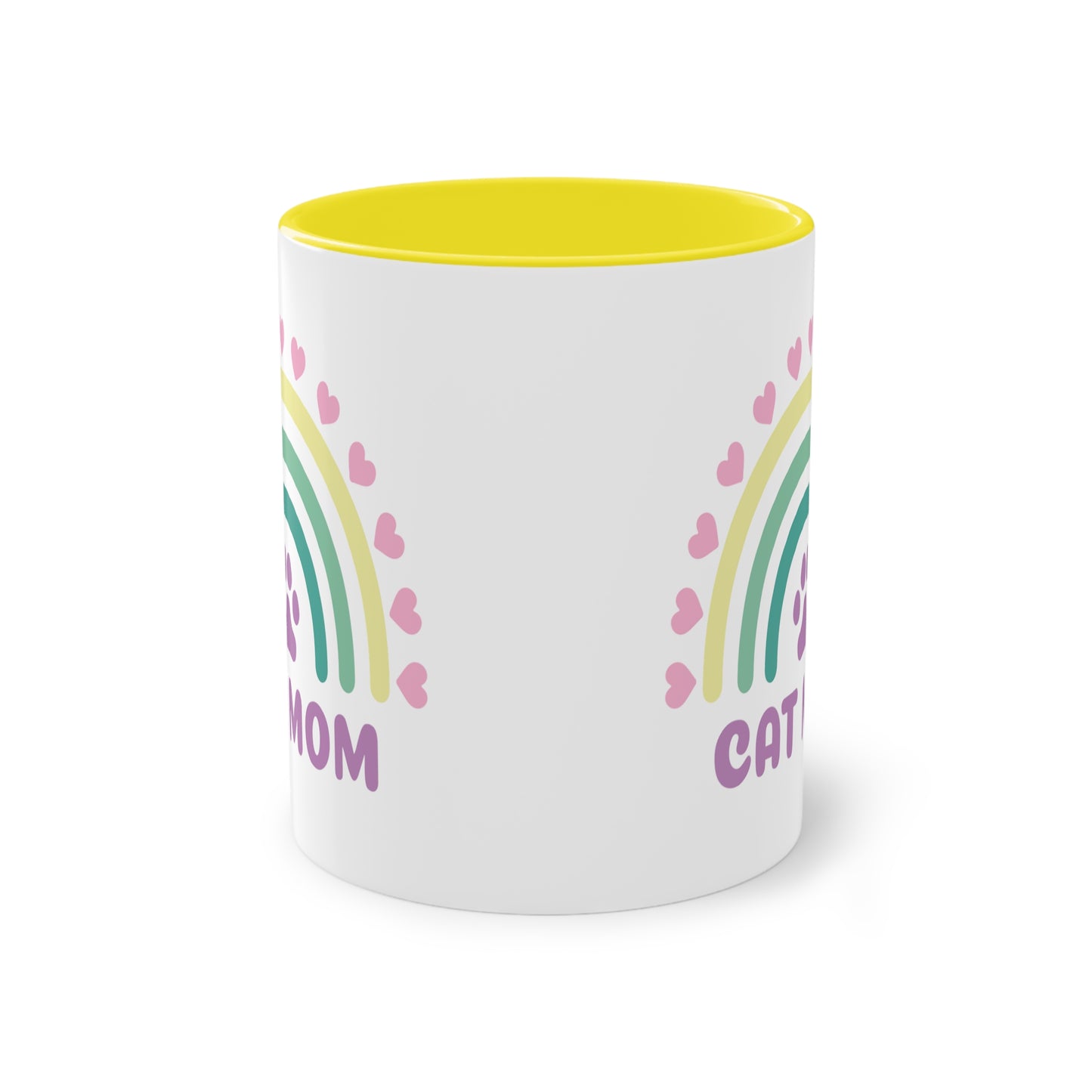 Cat Mom - Zwei-Ton-Kaffeetasse