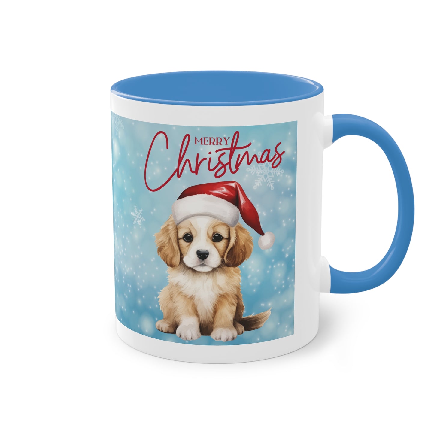 Hund Merry Christmas (5) - Zwei-Ton-Kaffeetasse