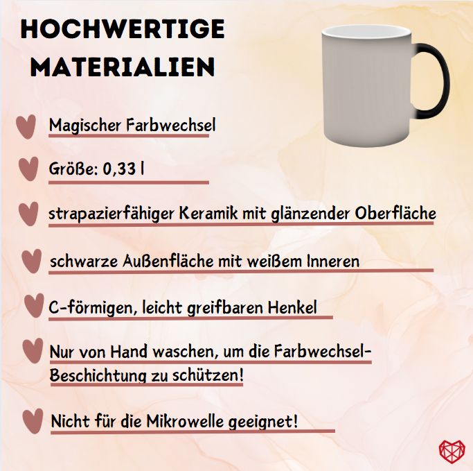 Was meine Mama ausmacht - Zaubertasse, Farbwechsel Tasse