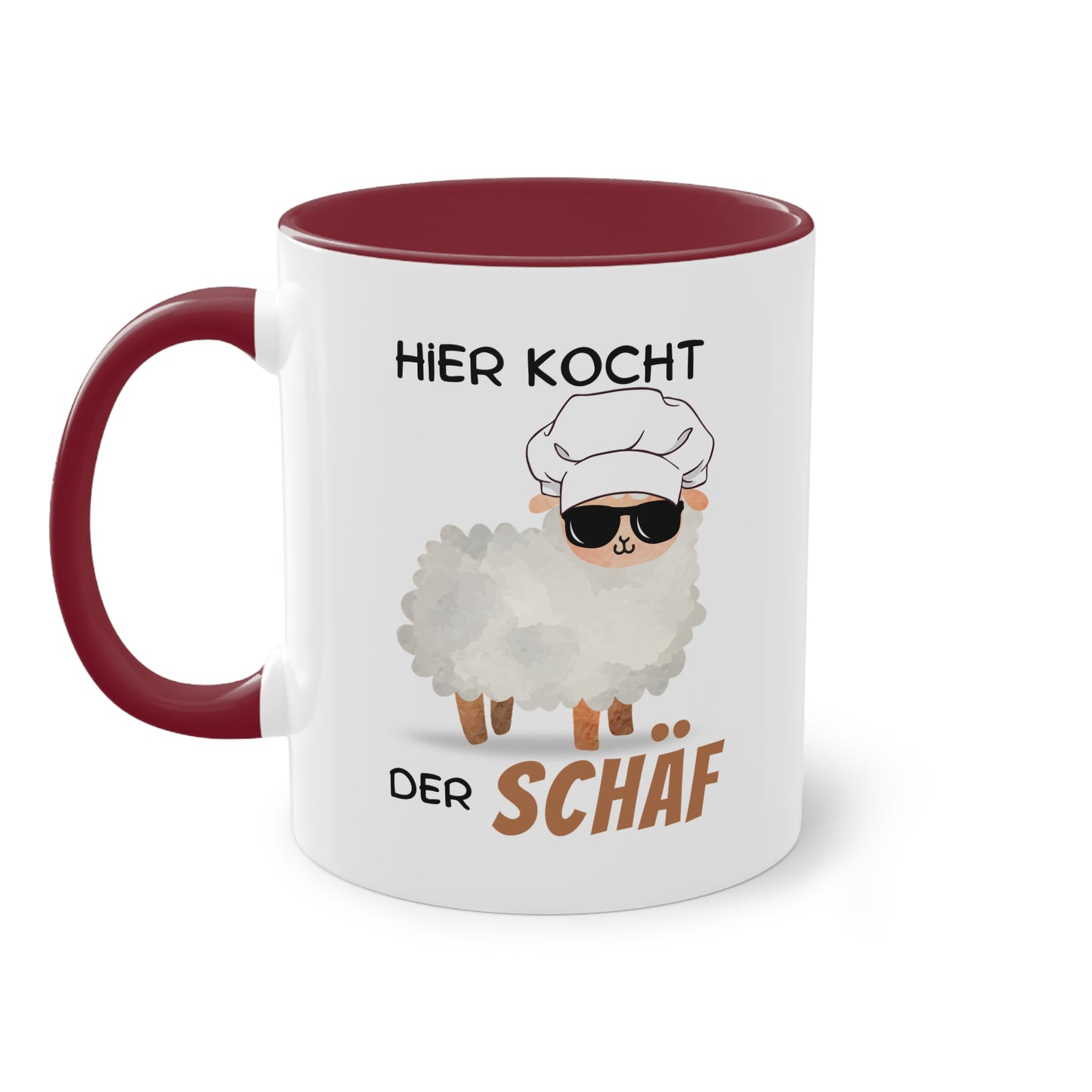 Hier kocht der Schäf - Zwei-Ton-Tasse