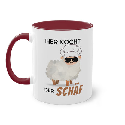 Hier kocht der Schäf - Zwei-Ton-Tasse