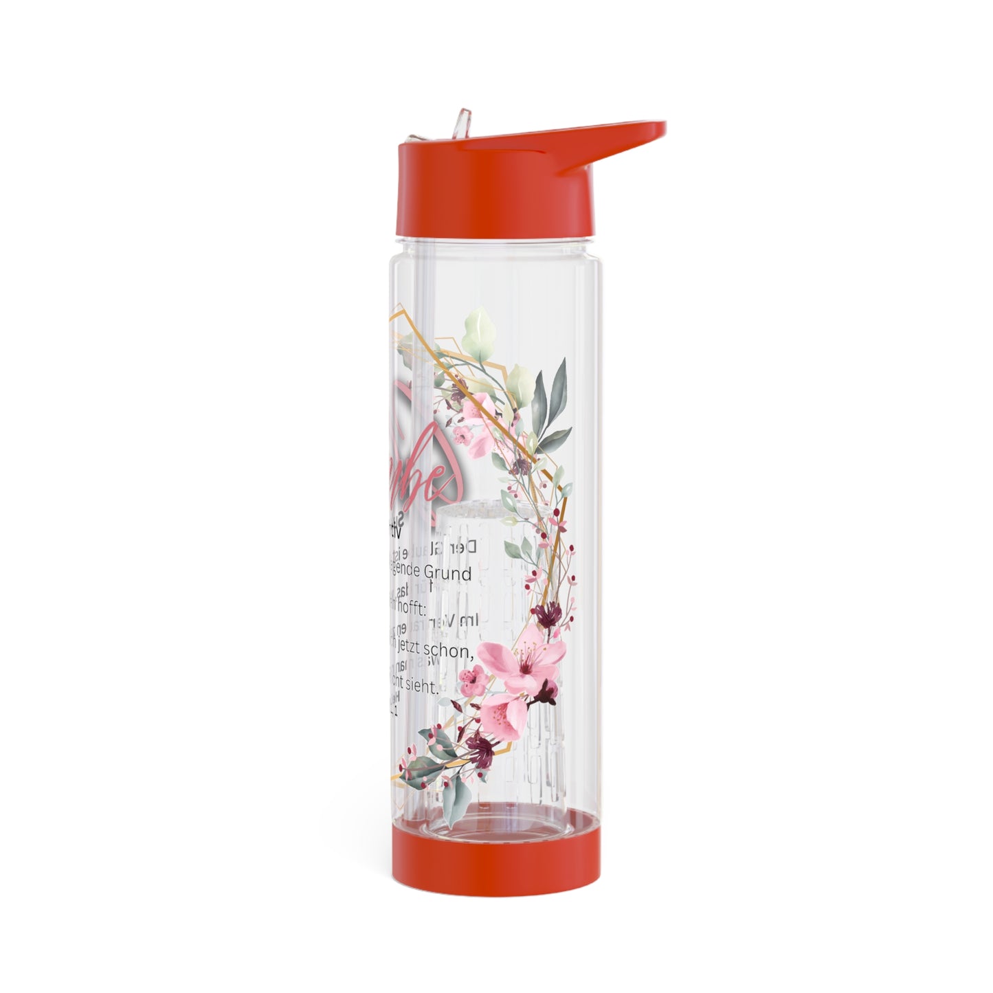 Glaube Substantiv (rosa) - Infuser-Wasserflasche