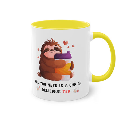 All you need is a cup of delicious tea - Zwei-Ton-Kaffeetasse