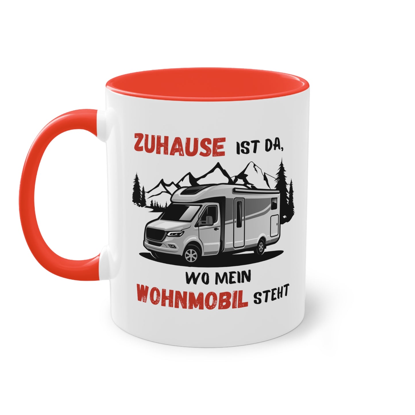 Zuhause ist da, wo mein Wohnmobil steht - Zwei-Ton-Kaffeetasse