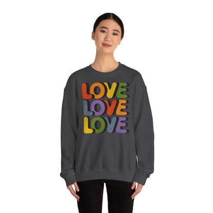 Unisex Sweatshirt - LOVE LOVE LOVE