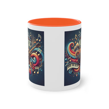 Music the strongest - Zwei-Ton-Kaffeetasse