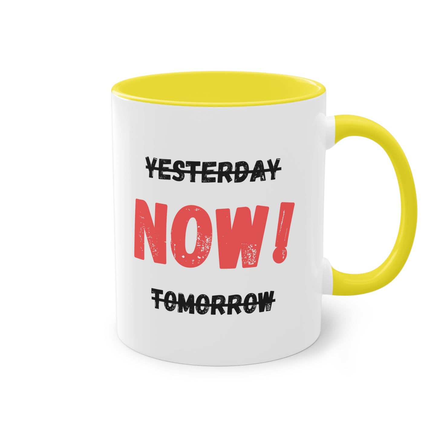 Yesterday, now, tomorrow - Zwei-Ton-Kaffeetasse