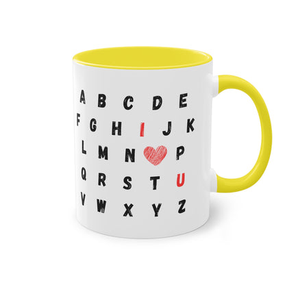 ABC I love you - Zwei-Ton-Kaffeetasse