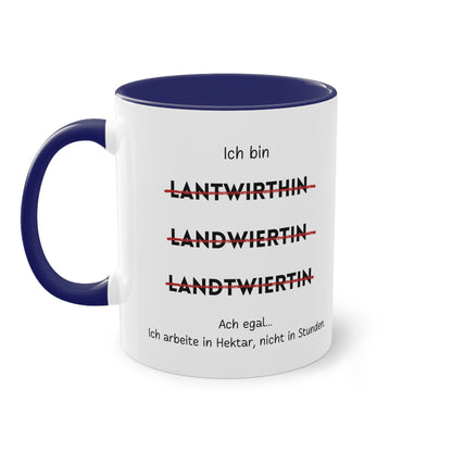 Ich bin Landwirtin - Zwei-Ton-Tasse