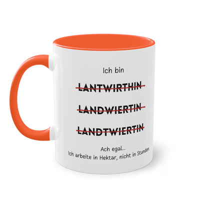 Ich bin Landwirtin - Zwei-Ton-Tasse