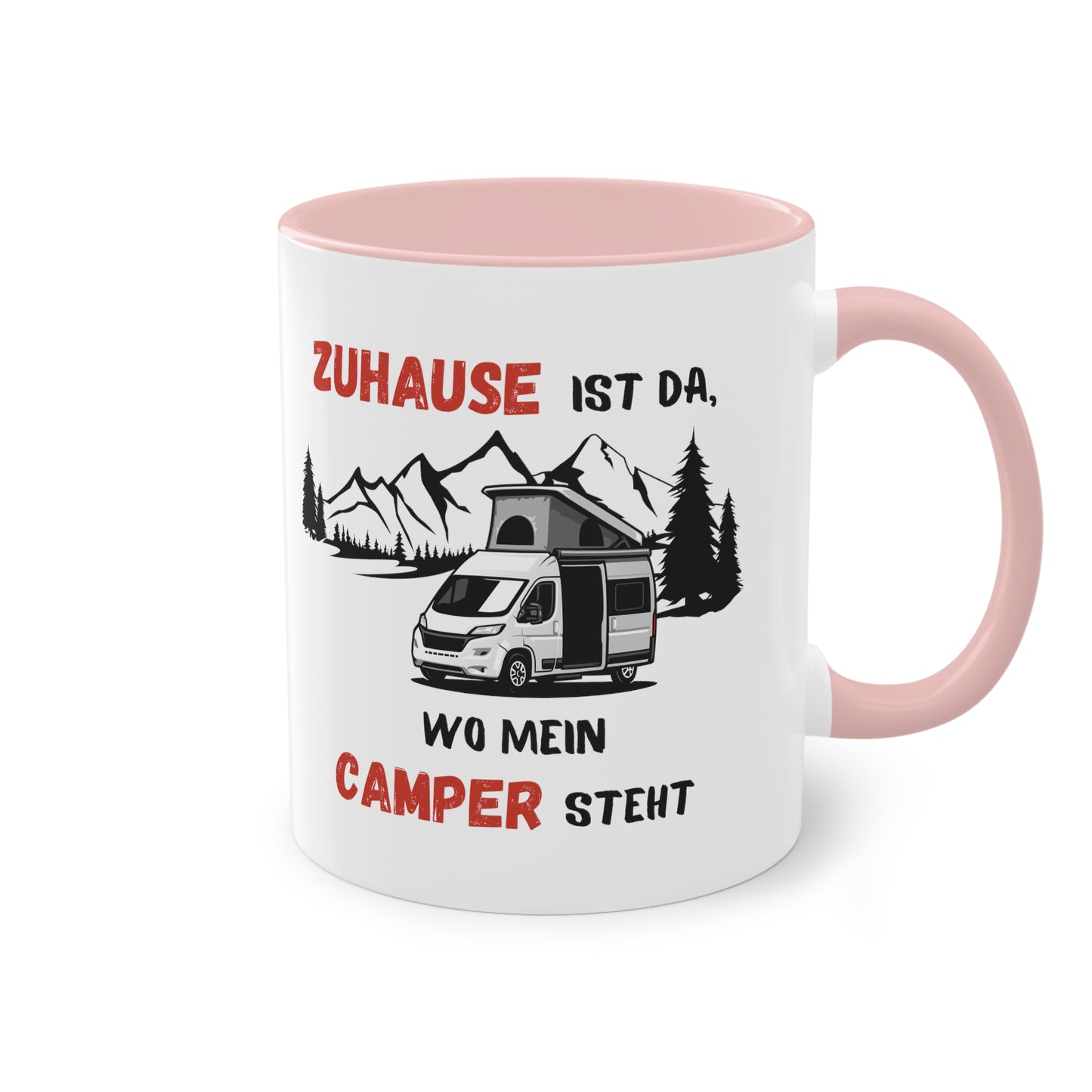 Zuhause ist da, wo mein Camper steht - Zwei-Ton-Kaffeetasse