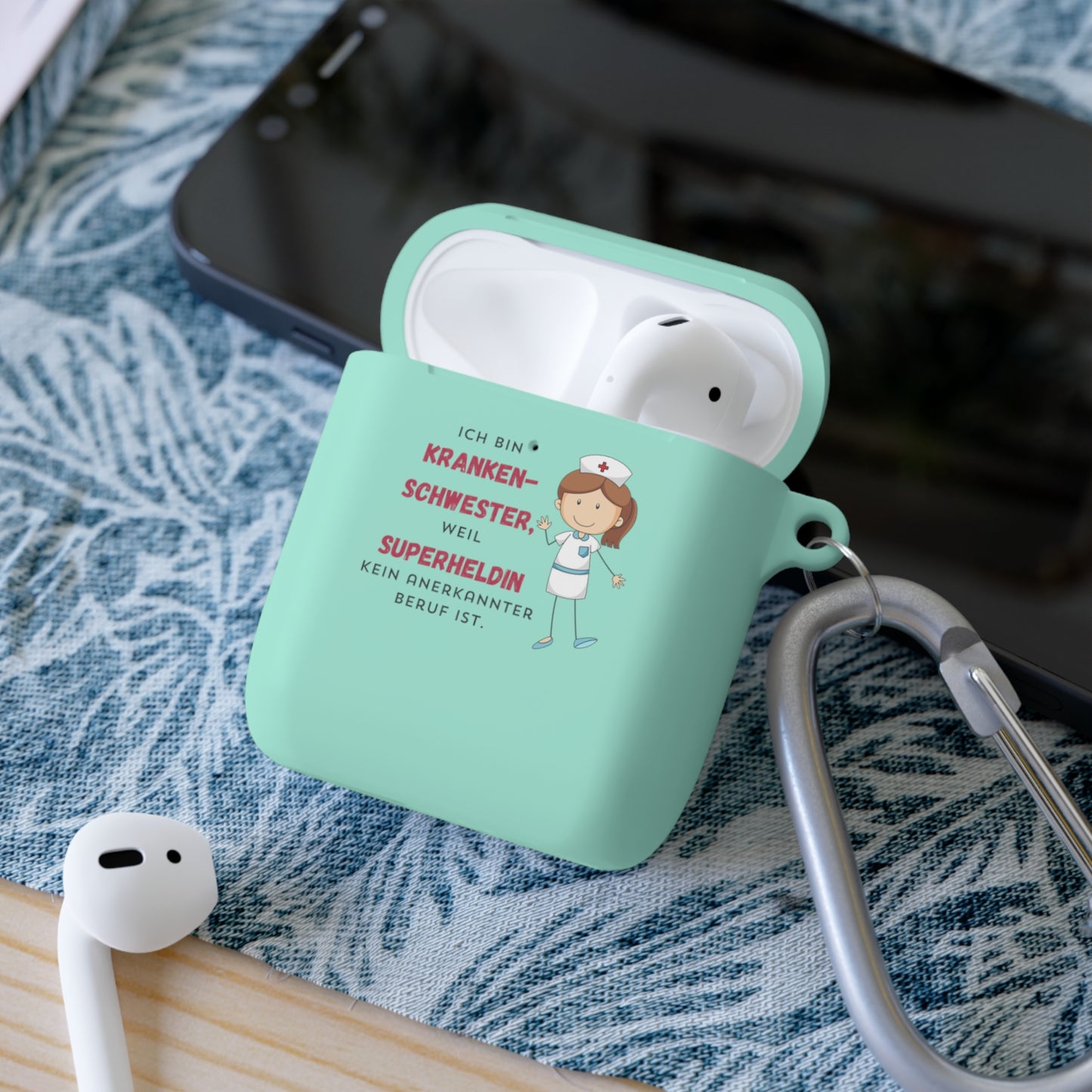 Ich bin Krankenschwester, weil Superheldin kein anerkannter Beruf ist - AirPods und AirPods Pro Case Cover