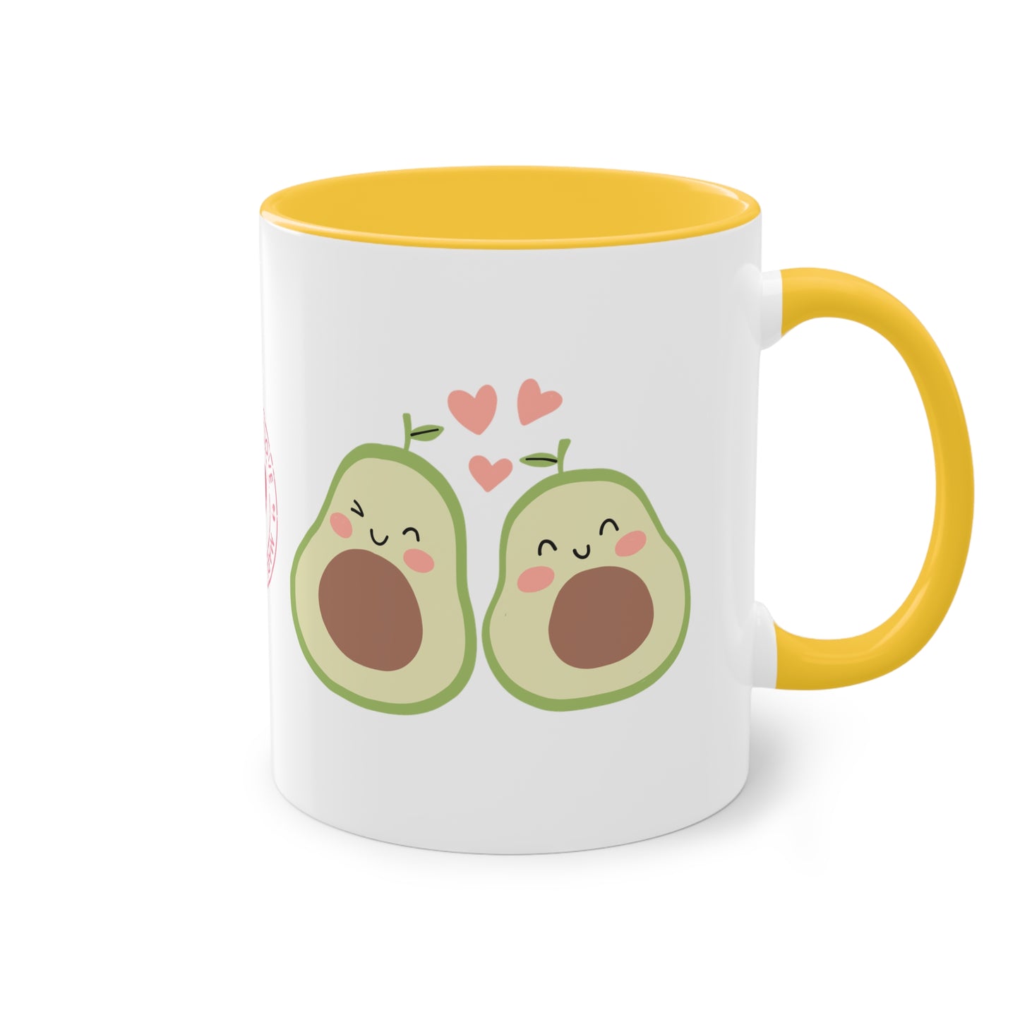 Avocado made with Love - Zwei-Ton-Kaffeetasse