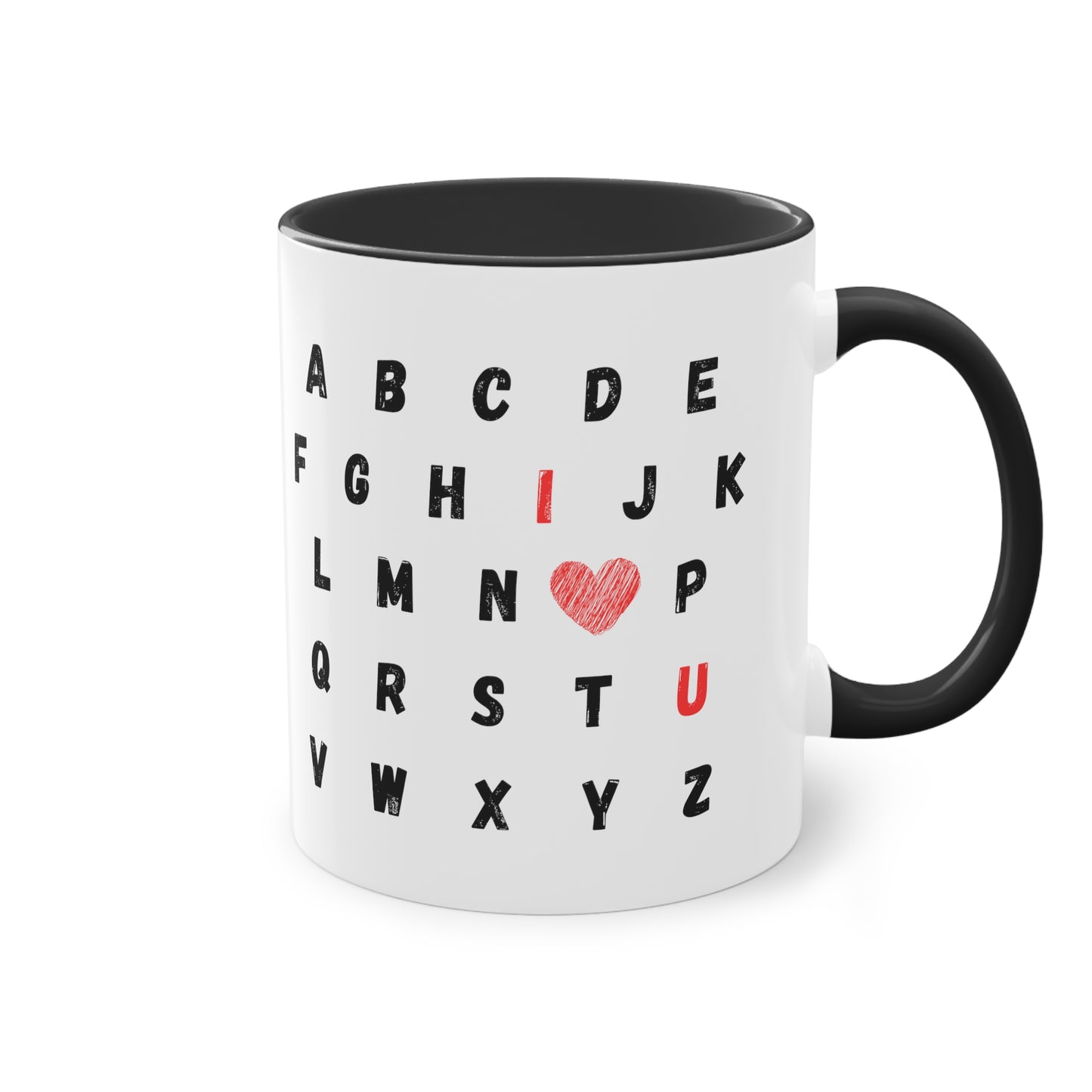 ABC I love you - Zwei-Ton-Kaffeetasse