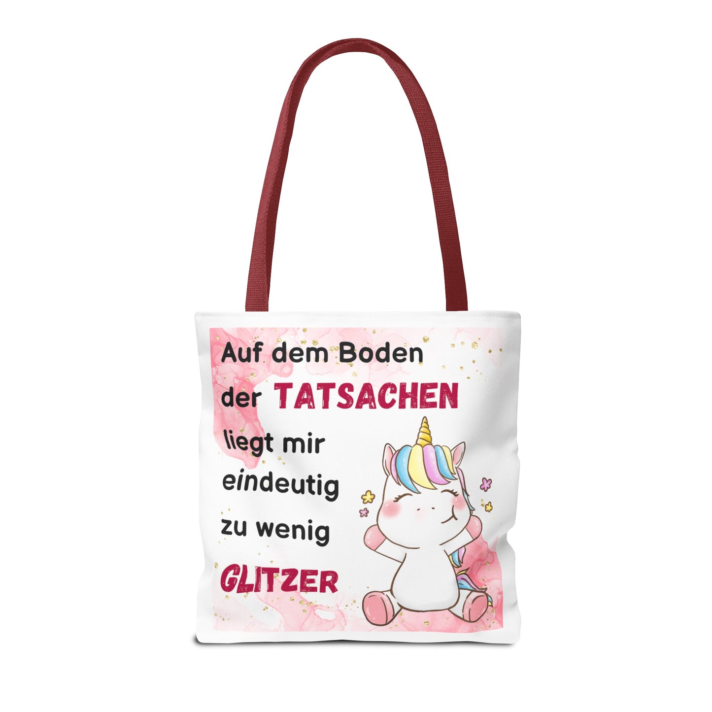 Auf dem Boden der Tatsachen liegt mir eindeutig zu wenig Glitzer - Tragetaschen