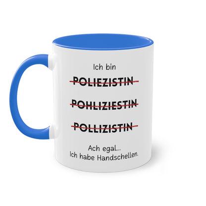 Ich bin Polizistin - Zwei-Ton-Tasse