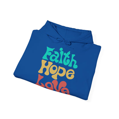 Unisex Hoodie - Faith, Hope, Love