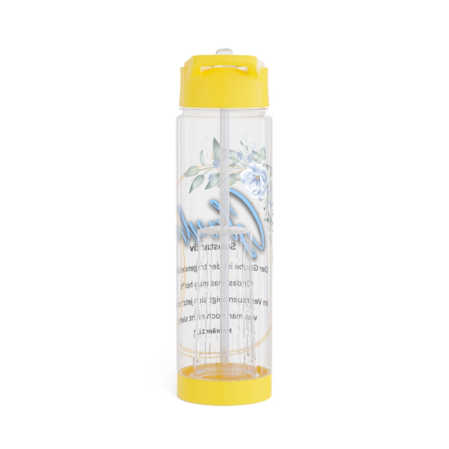 Glaube Substantiv (blau) - Infuser-Wasserflasche