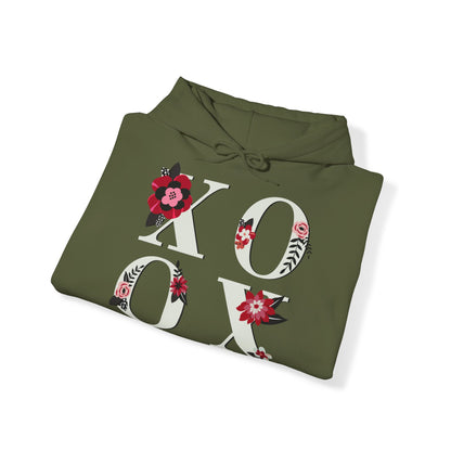 Unisex Hoodie - XOXO (with flowers)