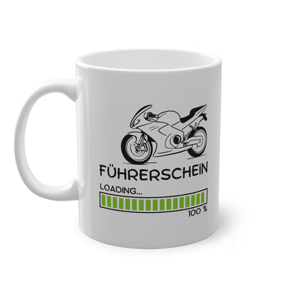 Motorrad Führerschein loading - Kaffeetasse