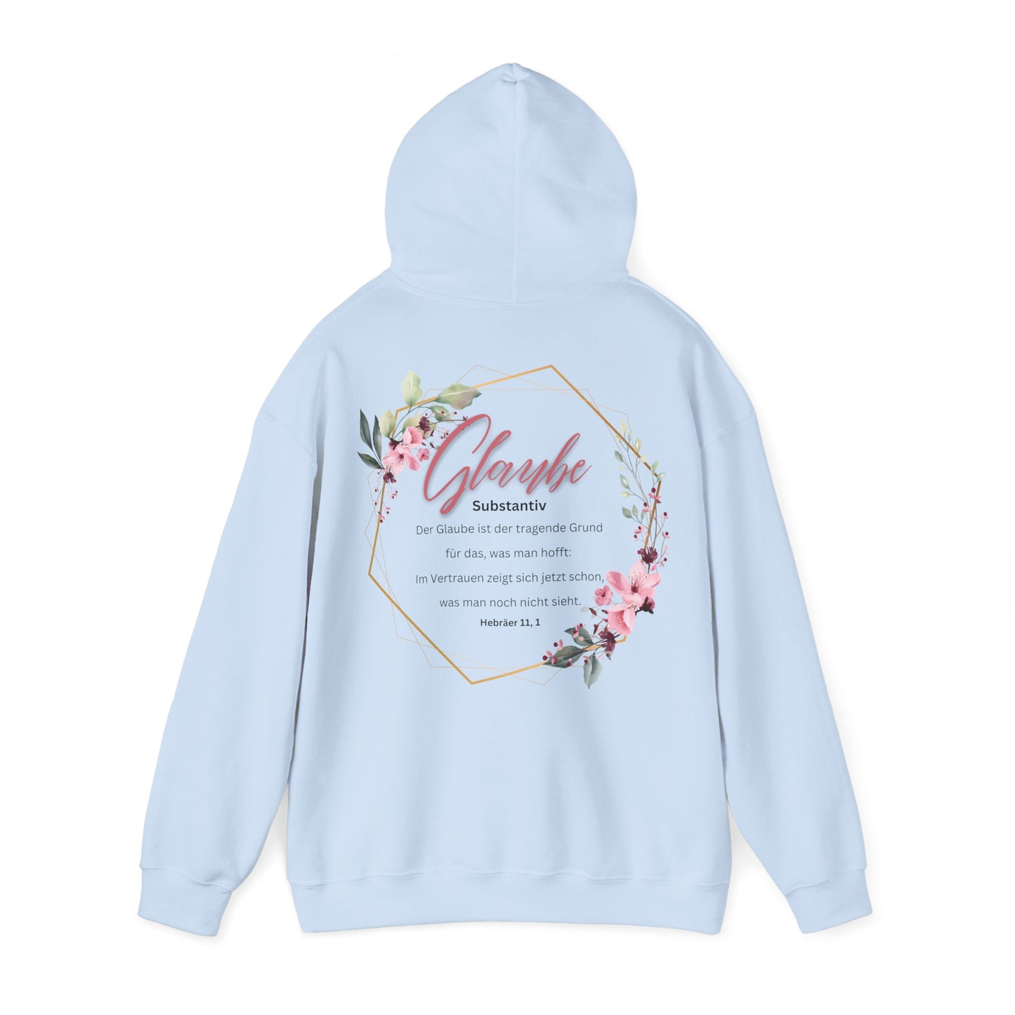 Glaube Substantiv (rosa) - Unisex Hoodie