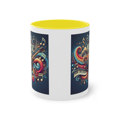 Music the strongest - Zwei-Ton-Kaffeetasse