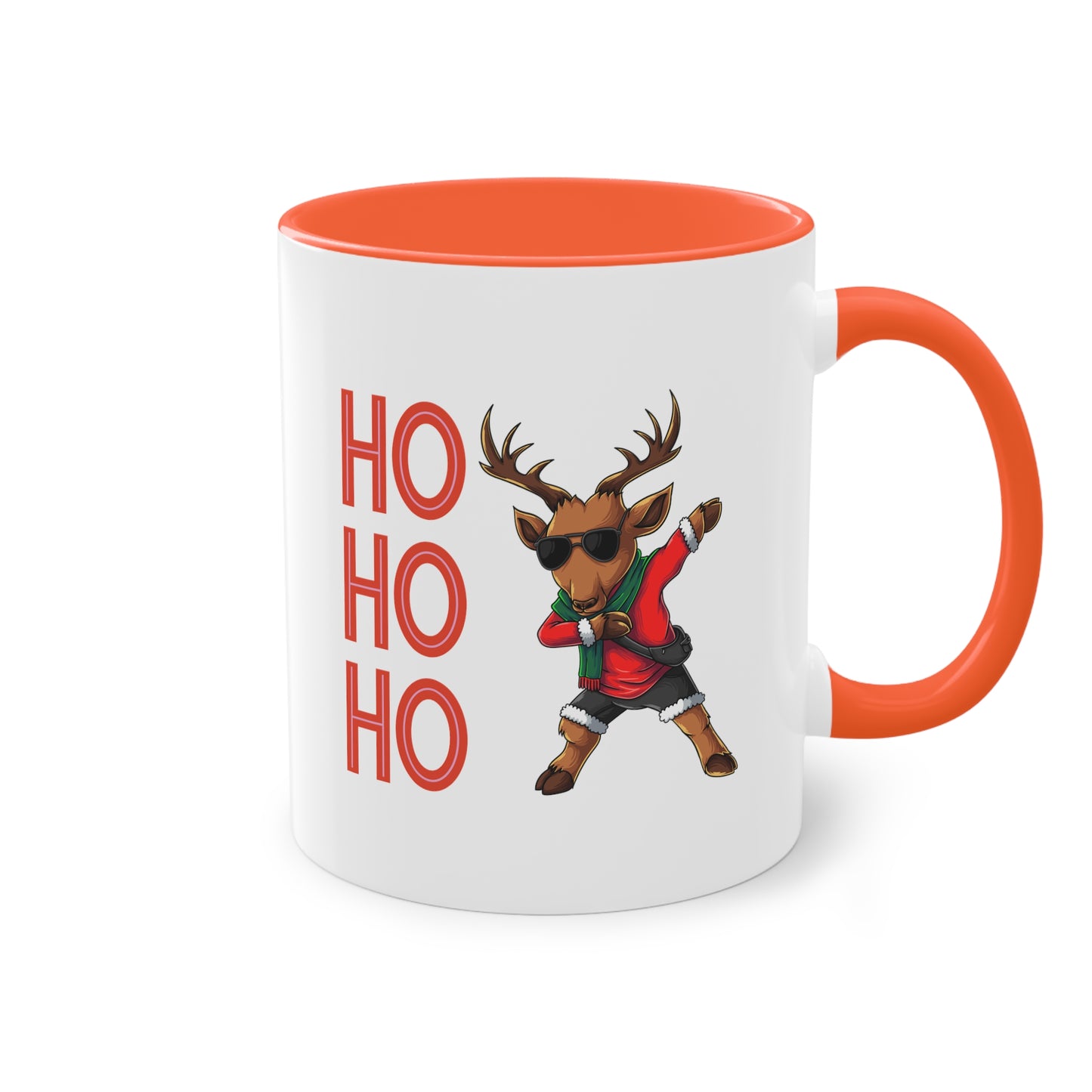 Ho ho ho Rentier  - Zwei-Ton-Kaffeetasse